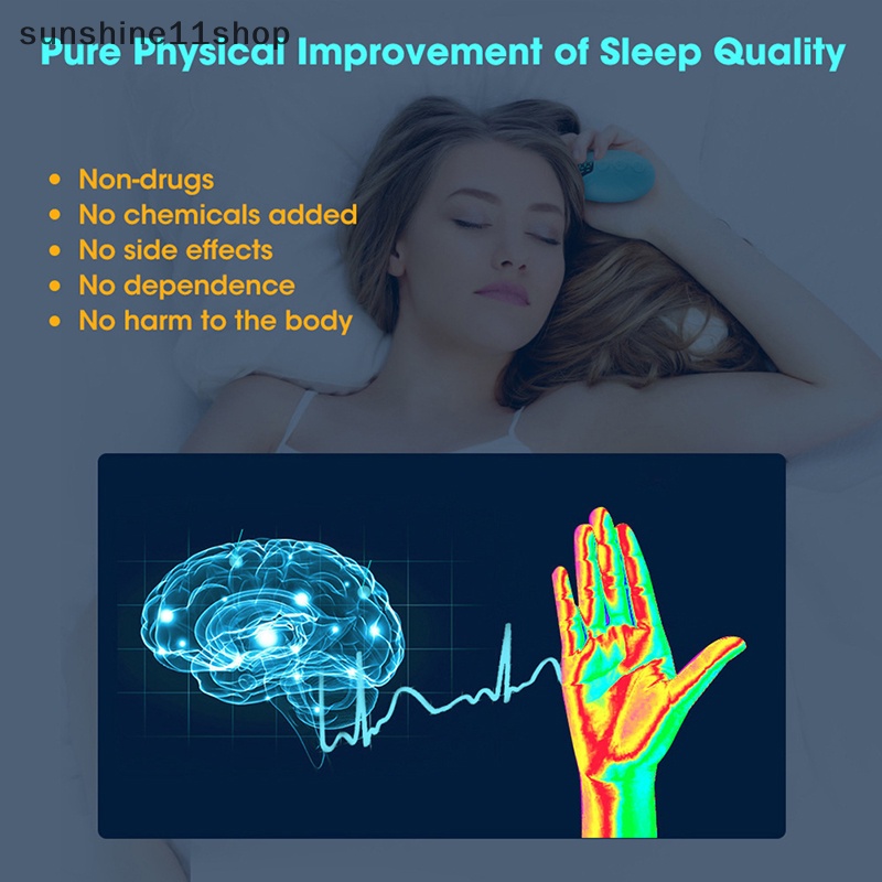 Sho Microcurrent Pulse massage Stimulasi Hipnosis Alat Bantu Tidur Insomnia Device N