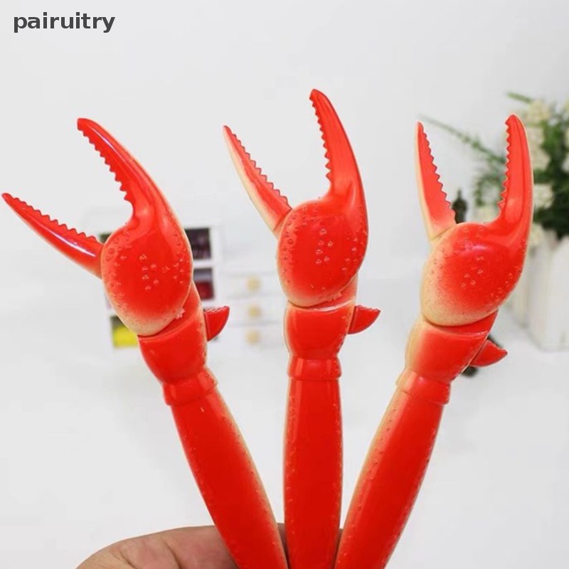 Prt 1PCS Fun Lobster Paw Ballpoint Pen Kepribadian Kepiting Klip Tang Pulpen Lucu Kreatif Alat Tulis Korea Perlengkapan Kantor Sekolah PRT