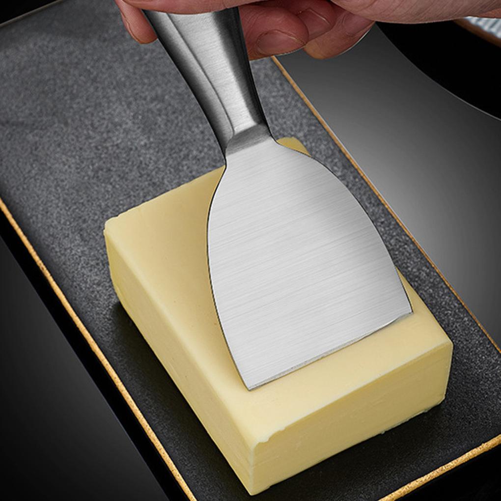 4buah/set Keras Keju Spatula Garpu Scraper Sarapan Butter Spreader Slicer Cutlery Kit Ergonomis Restoran Perlengkapan Rumah