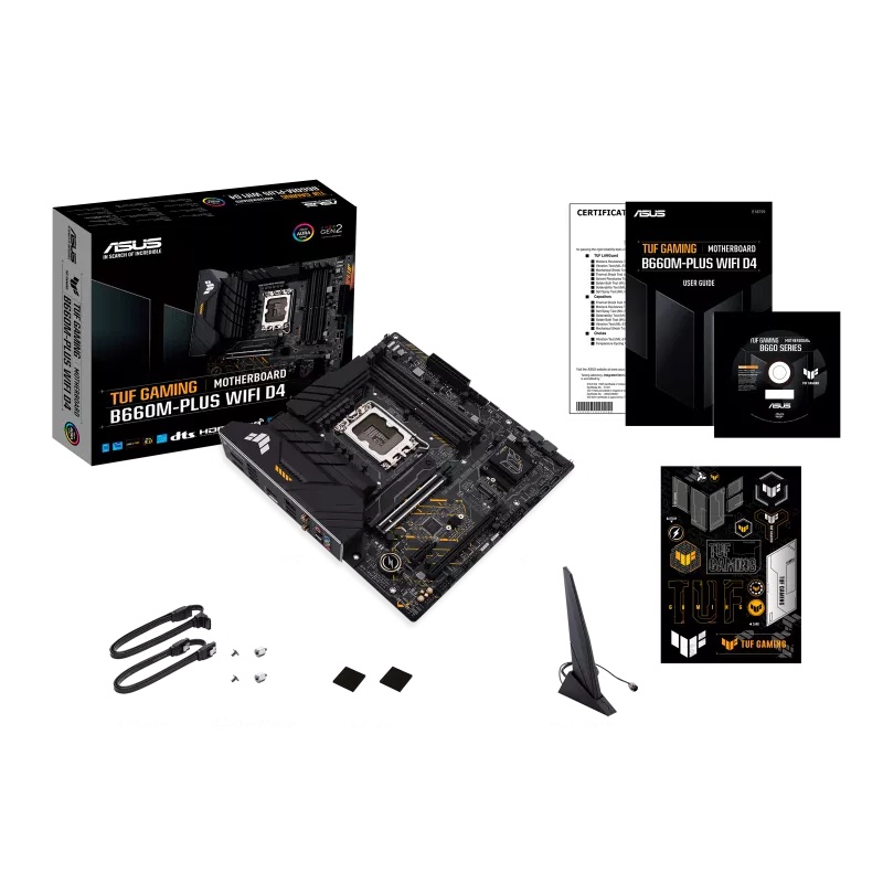 MAINBOARD ASUS TUF GAMING B660M-PLUS WIFI D4 | B660 LGA 1700 DDR4 Micro ATX