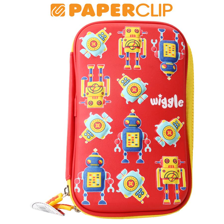 

TEMPAT PENSIL / PEN CASE WIGGLE HARD CASE ZIPPER WGRT ROBOT