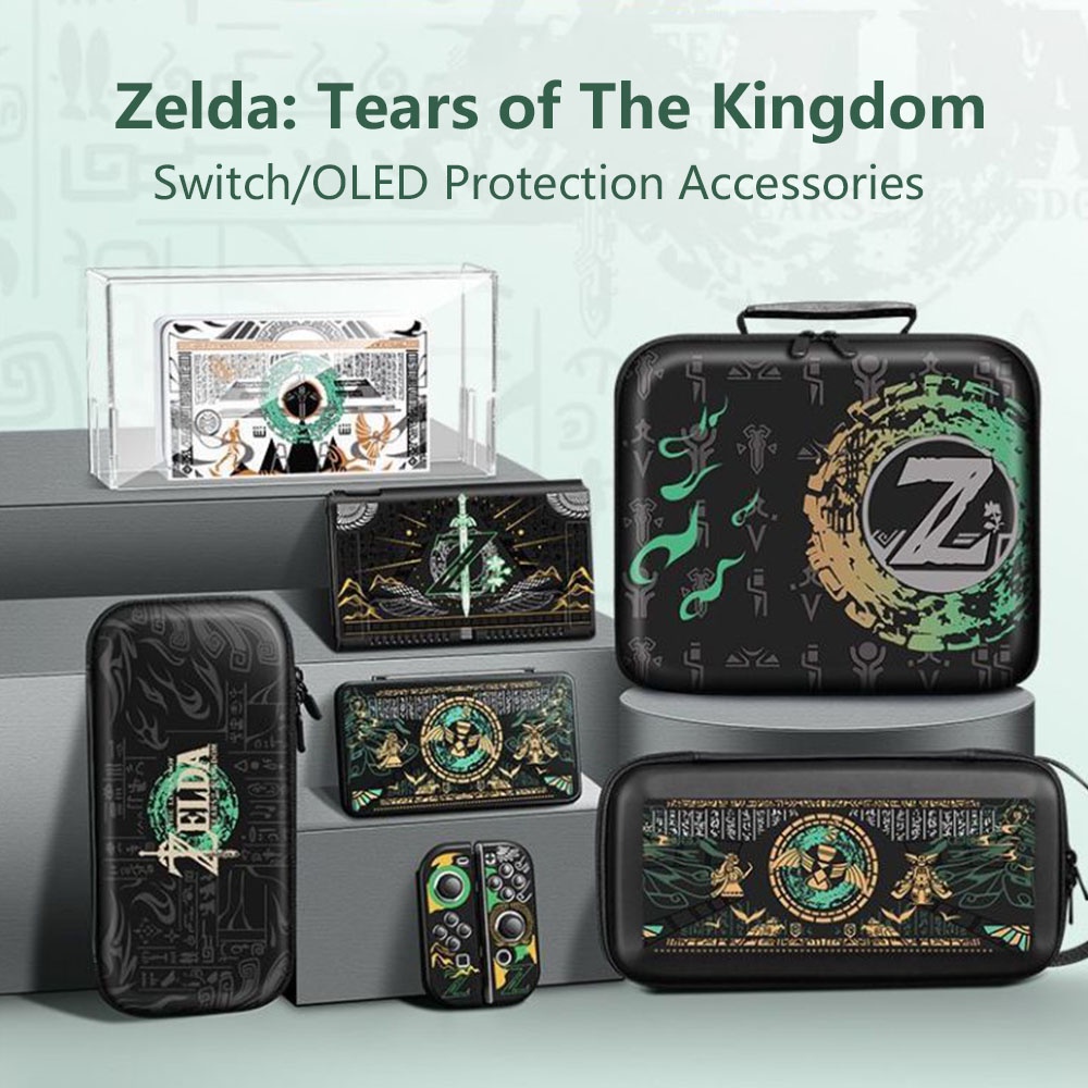 Zelda Tears of The Kingdom Switch Protection Case Tas Penyimpanan Zelda Nintendo Switch Soft Case Aksesoris