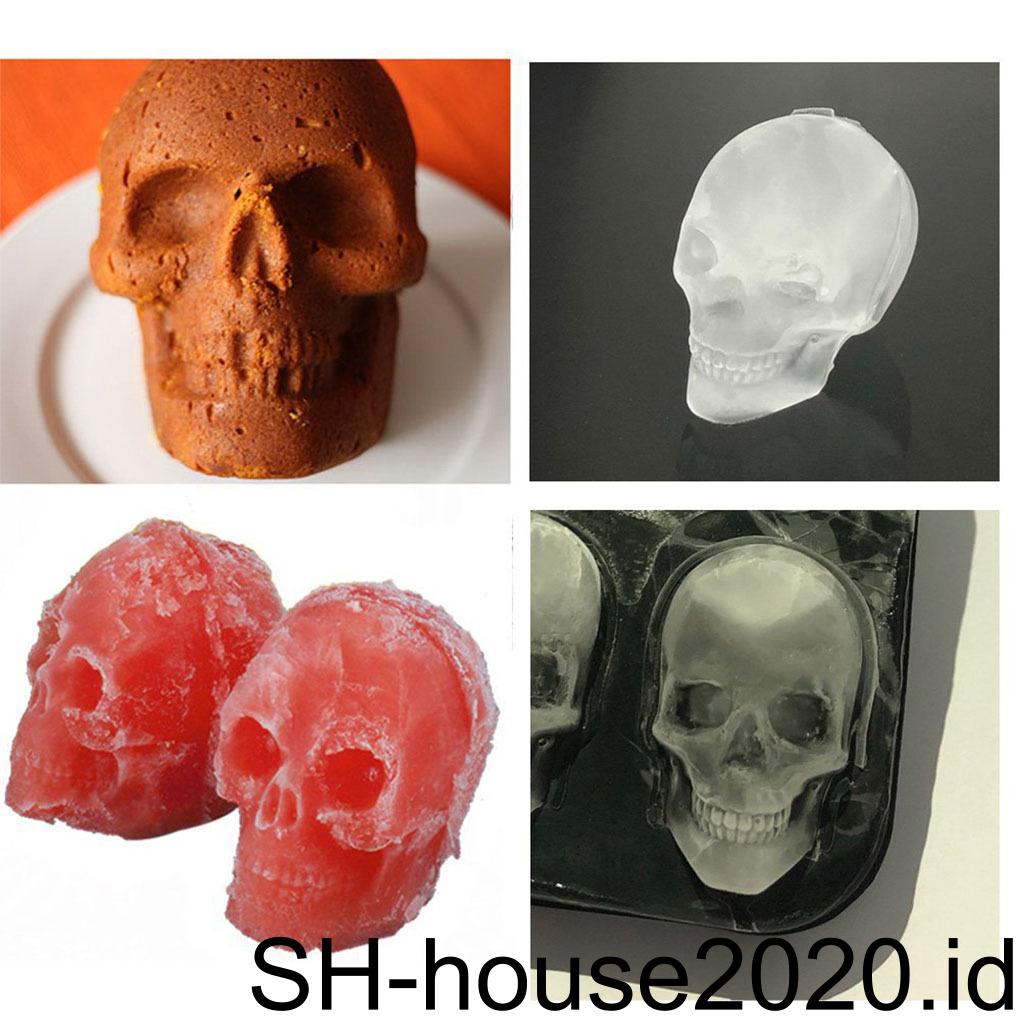 4kisi Cetakan Es Batu Kulkas Icing Silicone Mold Keren Minum Anggur Homemade Reusable Supply Rumah Dapur Cafe