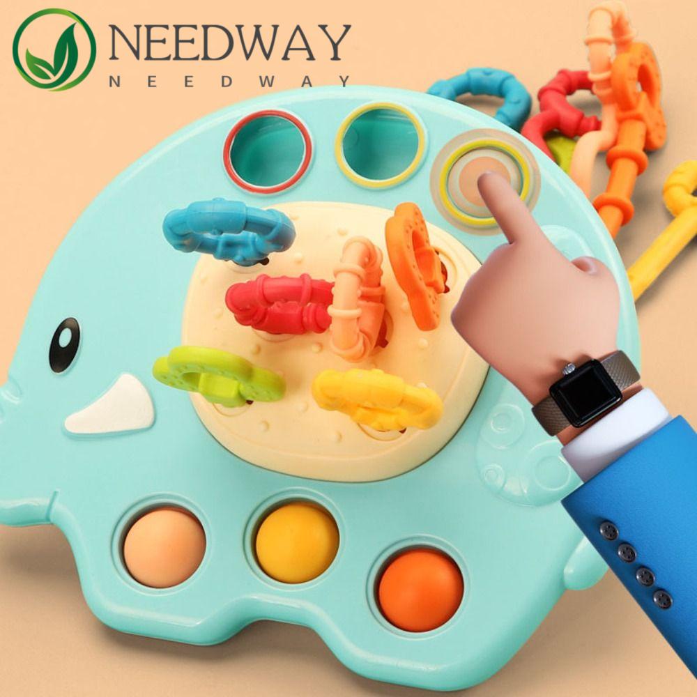 Needway   Tumbuh Gigi Mainan Edukasi Anak Kartun Anak Hadiah Bayi Permainan Tarik String Perkembangan Sensorik Jari Genggam Pelatihan Anak Laki-Laki Anak Belajar Awal Mengembangkan Mainan Kognitif