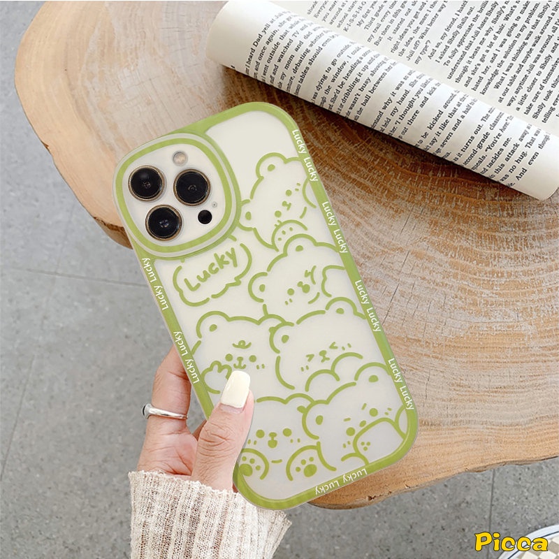 Case Bebek Lucu Imut Untuk Infinix Hot10 11Play 10Play 9Play Smart 6 5 Hot 11 9 11s 10 Lite 10T 10s Note8 Kartun Beruang Beruntung Babi Soft Tpu Lovely Full Back Cover