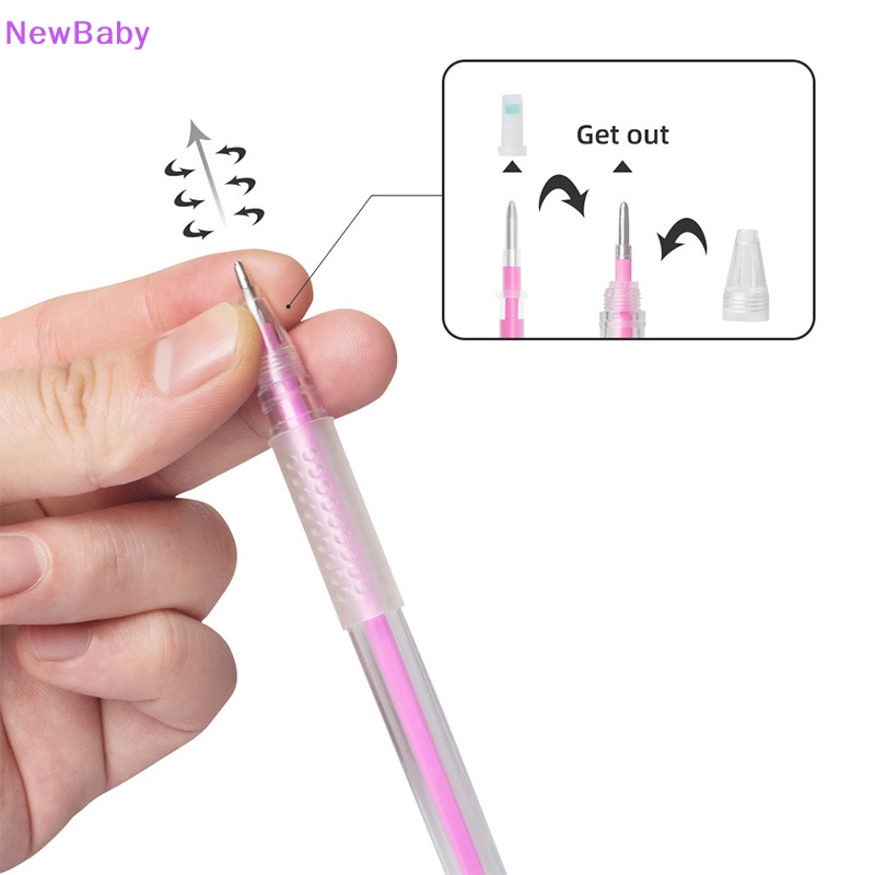 Newbaby 1/3Pcs Tattoo Skin Marker Pen Alat Aksesoris Surgical Skin Marker Untuk ID Alis