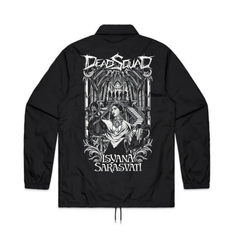 COACH JAKET DEADSQUAD X ISYANA SARASVATI "IL SOGNO" | JAKET METAL | WINDBREAKERS JAKET HITAM PRIA