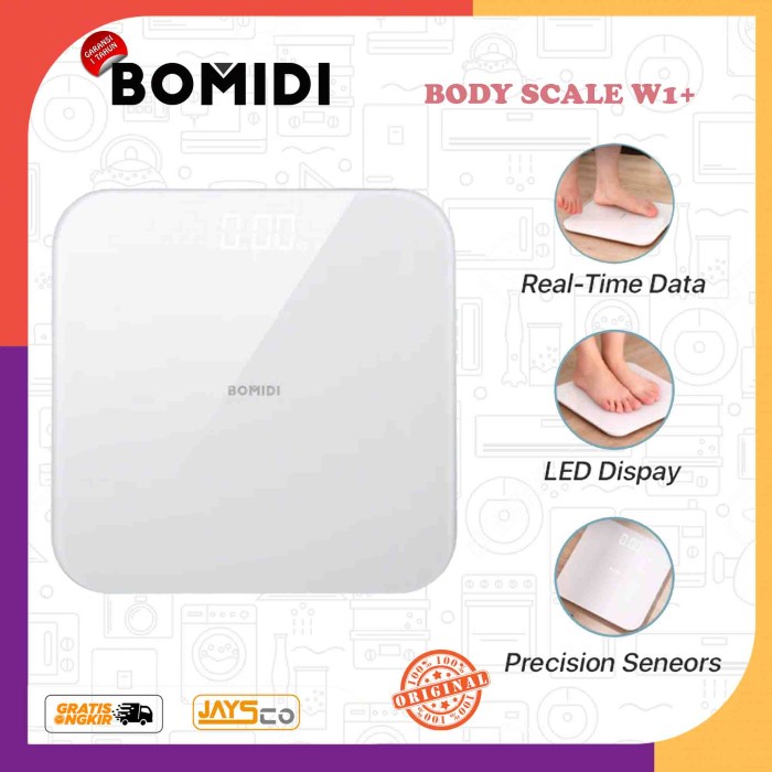 Bomidi Body Scale USB W1+ Timbangan Badan Digital Pintar Elektronik