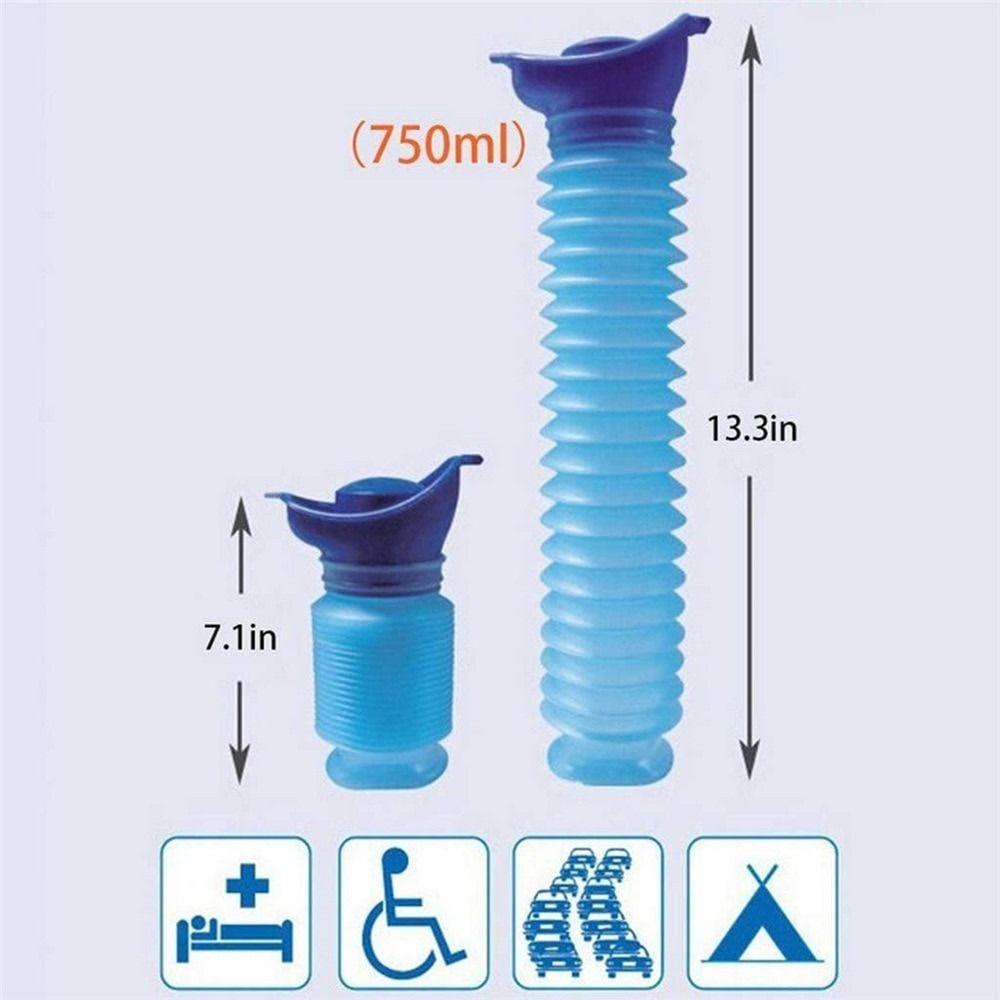 [Elegan] Mobil Urinal Portable 1set Outdoor Tools Toilet Darurat Wanita Telescopic Urina Ember Lipat Alas Urinoir