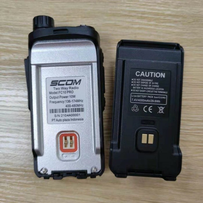 SCOM HT FC10 PRO HT FULL POWER 10 watt dual band FC 10 Pro