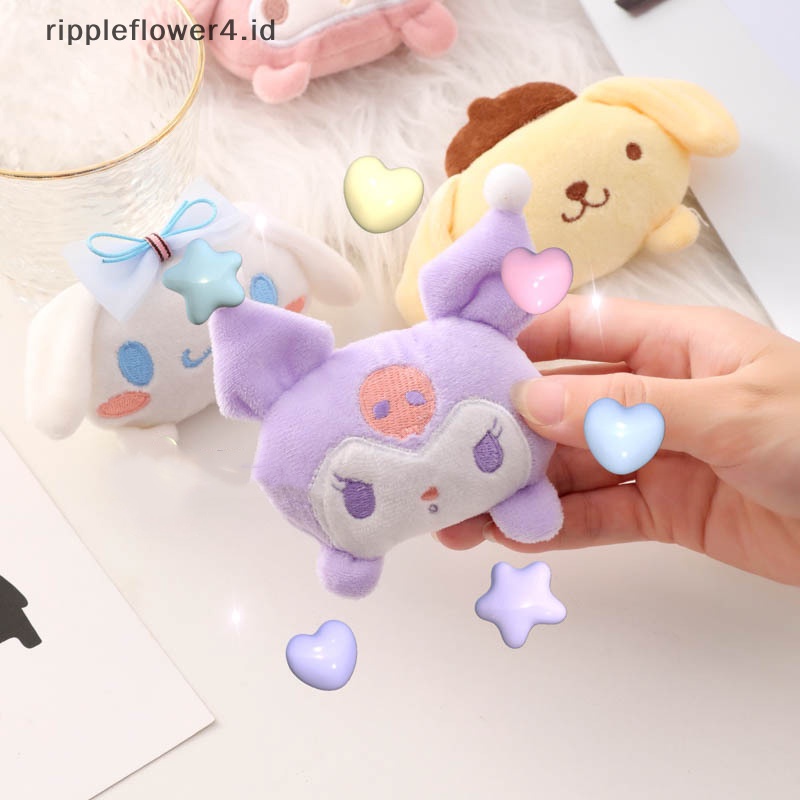 {rippleflower4.id} Mainan Boneka Kartun Sanrio Lucu Bros Mewah Bentuk Lucu Lembut Lencana Aksesoris Dekorasi Rumah Kartun Tas Pin Ransel Liontin Dekorasi Hadiah~