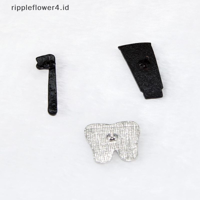 {rippleflower4.id} Kreatif Melindungi Gigi Bros Kartun Indah Sikat Gigi Gigi Gigi Enamel Pin Kerah Lencana Aksesoris Dentis Dokter Perhiasan Hadiah~