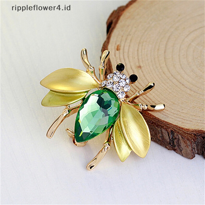 {rippleflower4.id} Baru Lucu Lebah Pin Bros Hadiah Wanita Perhiasan Pesta Brial Pernikahan Aksesori Fashion~