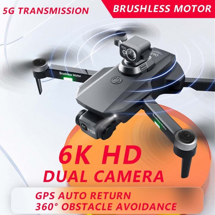 392 RG101 MAX GPS Drone 6K Dual HD Camera FPV Brushless Sensor Anti Tabrak