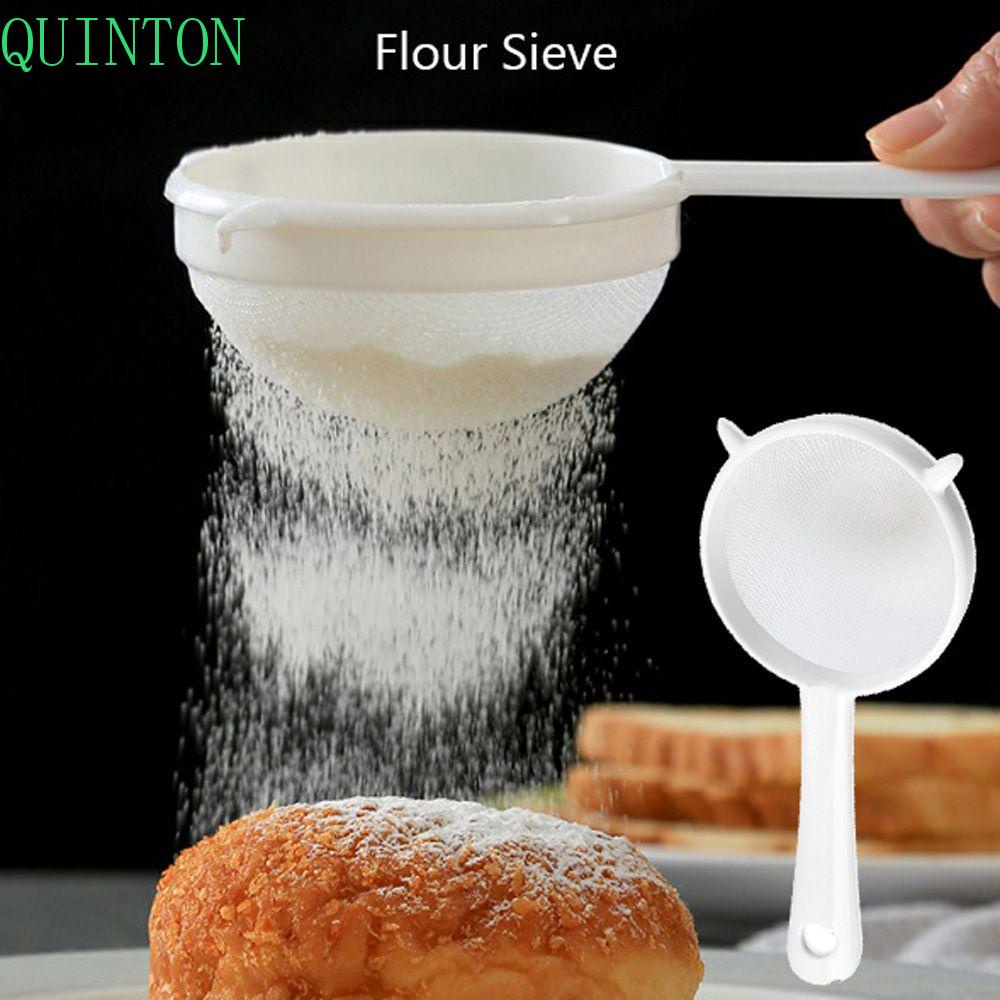 Quinton Flour Sieve Handheld Home Bakeware Colander Aksesoris Dapur Gula Saringan Minyak