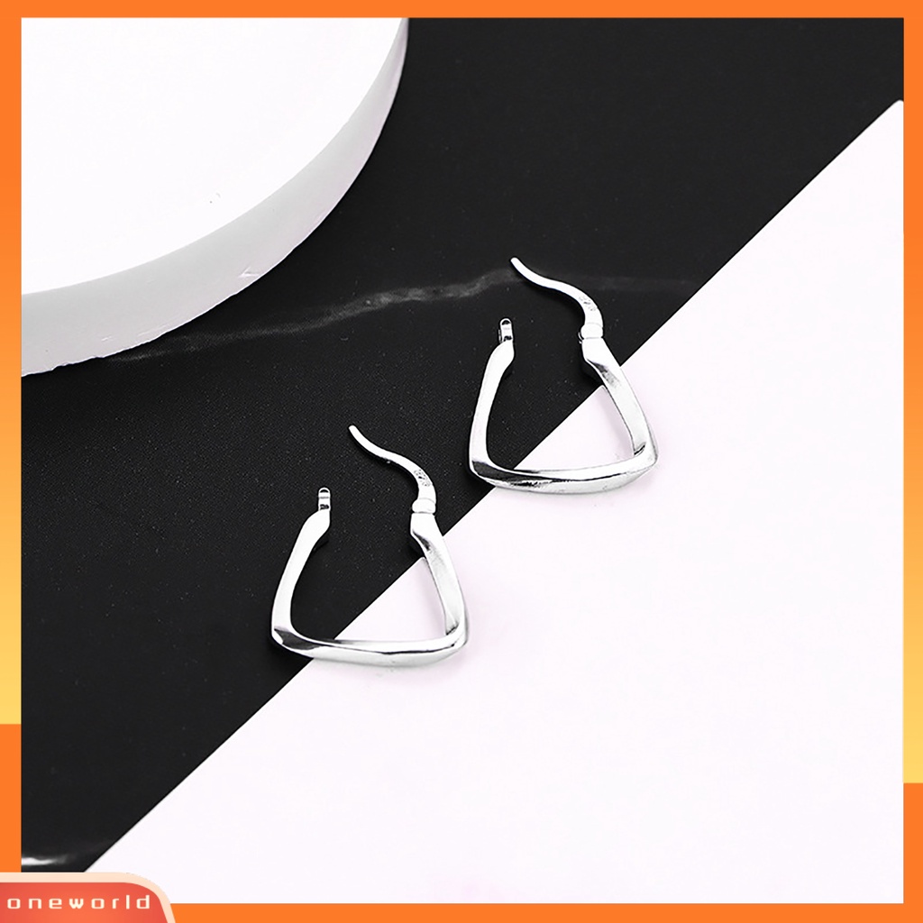 [WOD] 1pc Anting Menarik Indah Menawan Berongga Tahan Lama Permukaan Halus Anting Kerawang Untuk Pacaran