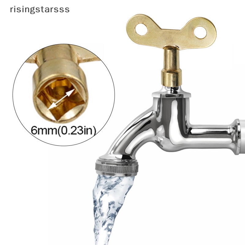 Rsid Span-new Kunci Keran Lubang Ledeng Radiator Water Valve Tap Square Socket Lock Wrench Jelly