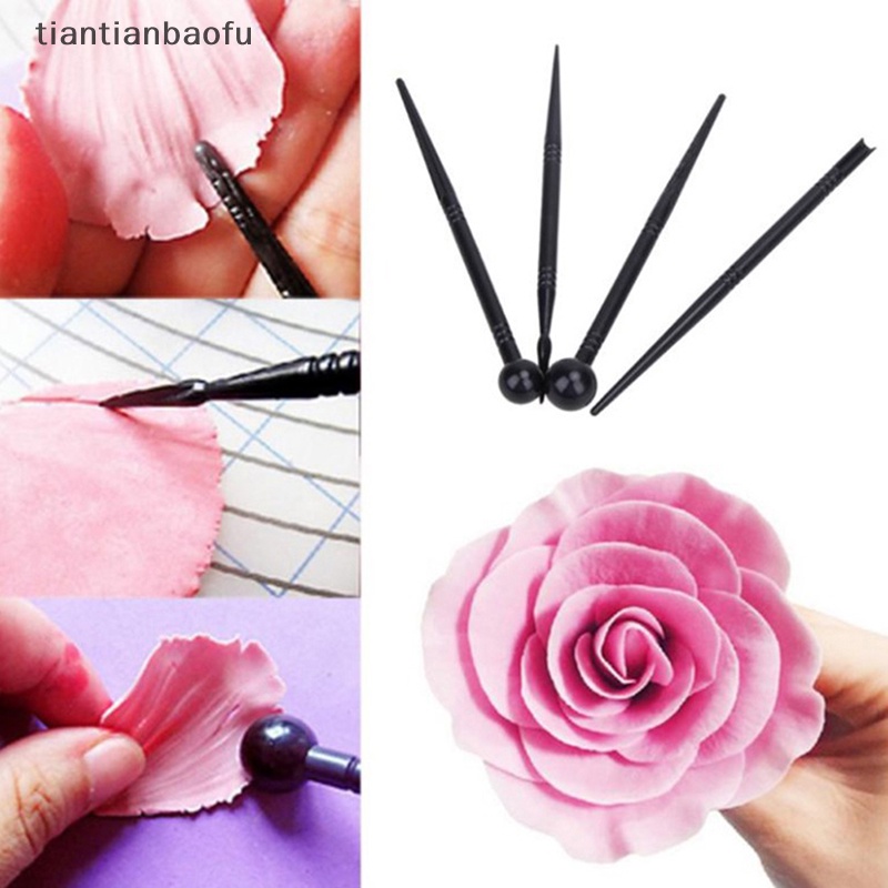 [tiantianbaofu] Bakeware Ukir Pulpen Gadget Kue Decorag Tools Simple Flower Modelling Tool Butik