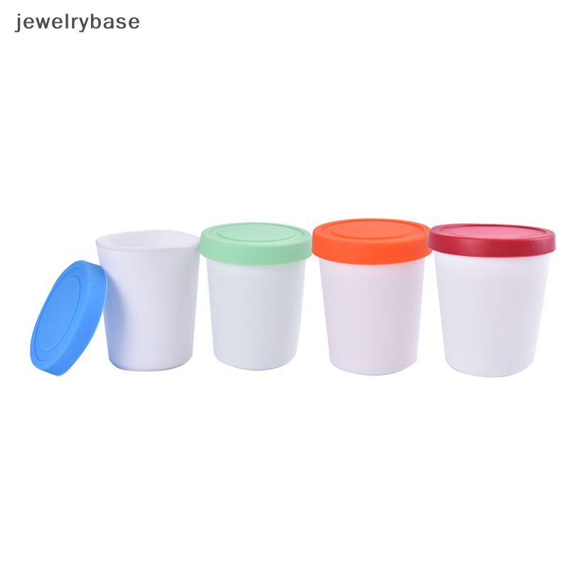 [jewelrybase] Wadah Es Krim Cup Reusable Freezer Storage Tub Dengan Tutup Sealing Ketat Butik