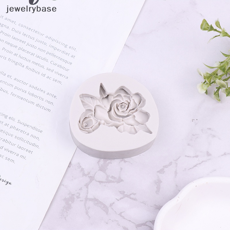 [jewelrybase] Cetakan Silikon Bentuk Bunga DIY Gardenia Plumeria Rubra Kue Sabun Fondant Mold Butik