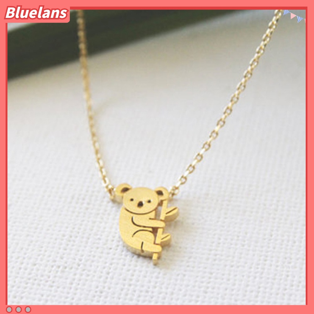 [BLS] Lucu Kartun Koala Beruang Hewan Liontin Fashion Wanita Rantai Kalung Perhiasan