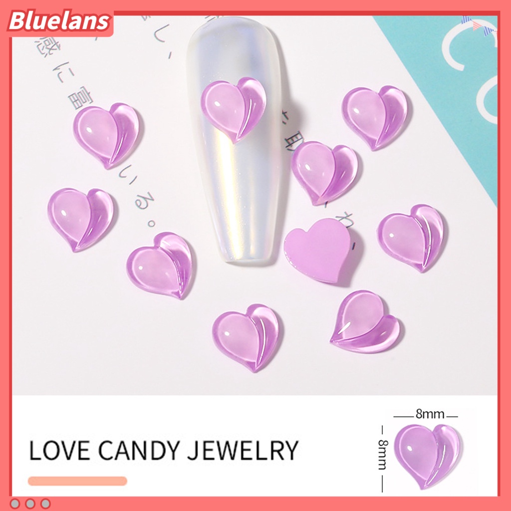 [BLM] 10pcs Nail Art Compact Kreatif Resin Cinta Permen Perhiasan Nail DIY Perlengkapan Untuk Anak Perempuan
