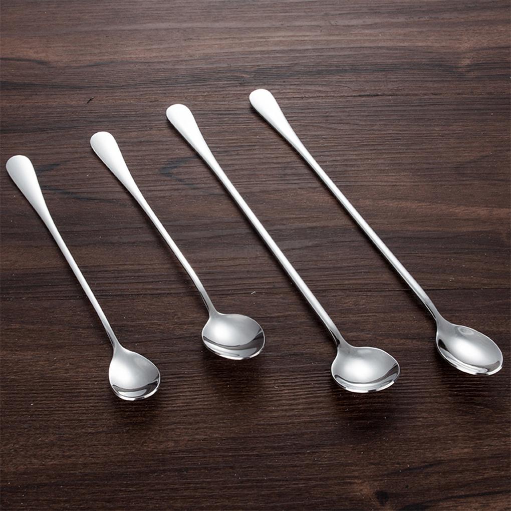 Sendok Stainless Steel Lucu Kopi Sendok Teh Minum Pengaduk Makanan Penutup Es Krim Spoon Piknik Aksesoris Dapur