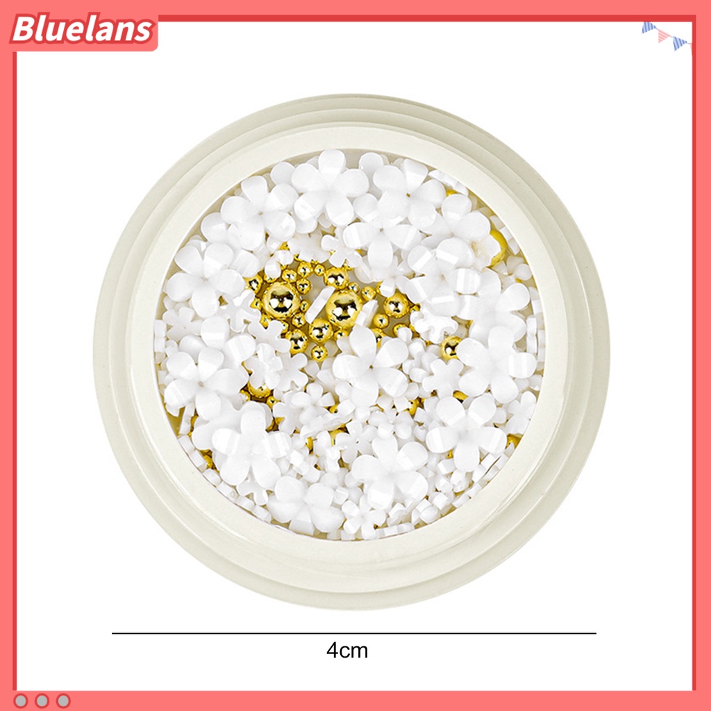 [BLM] 1kotak Hiasan Kuku Mudah Di Aplikasikan Resin 5kelopak Bentuk Bunga DIY Nail Decal Manicure Tool Untuk Digunakan Di Rumah