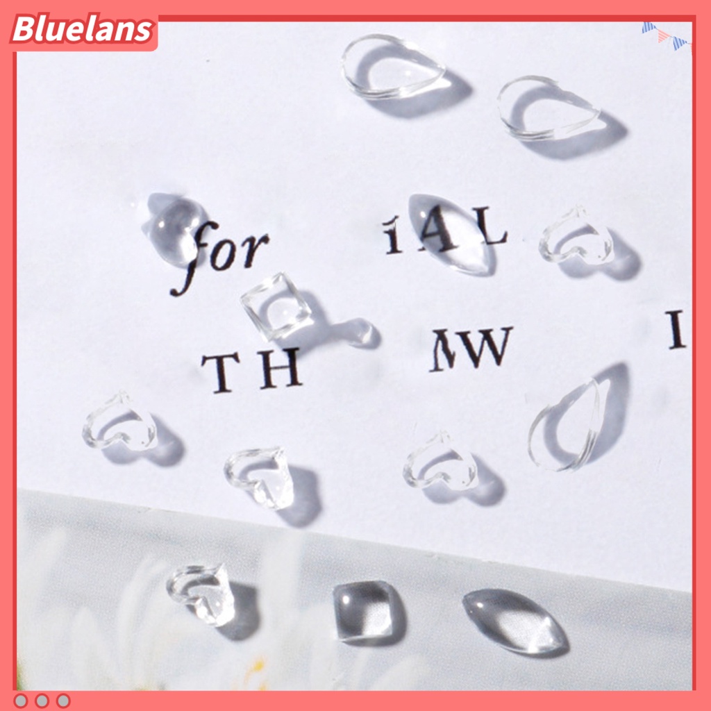 [BLM] 100pcs /Set Ornamen Kuku Efek 3D Penembus Tembus Indah Nail Art Dekorasi Charms Resin Aksesoris Untuk Kecantikan