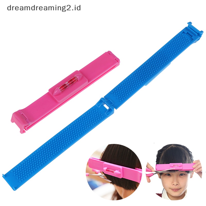 (drea) Diy Hair Trimmer Fringe Tool Clipper Comb Guide Untuk Penggaris Tingkat Bang Rambut Lucu //