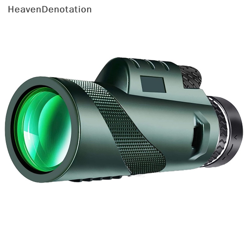 [HeavenDenotation] 80x100 HD Monocular Telescope Jarak Jauh Zoom Dengan Tripod Phone Clip Untuk Outdoor Hung Camping Pariwisata HDV