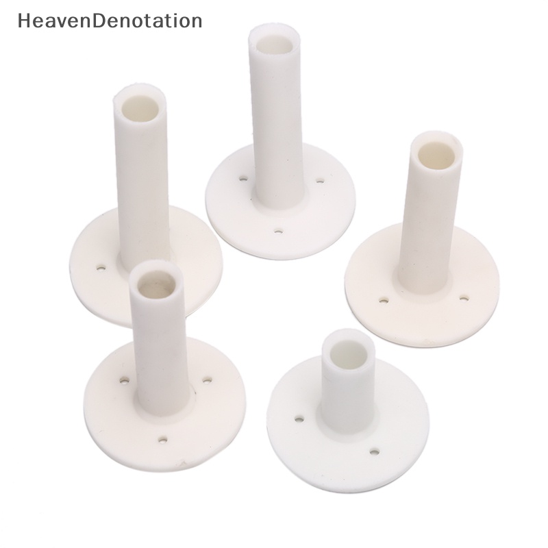 [HeavenDenotation] 5pcs /set Tee Karet Golf Putih 5pcs Beda Ukuran Tee Holders Rubber Tee HDV