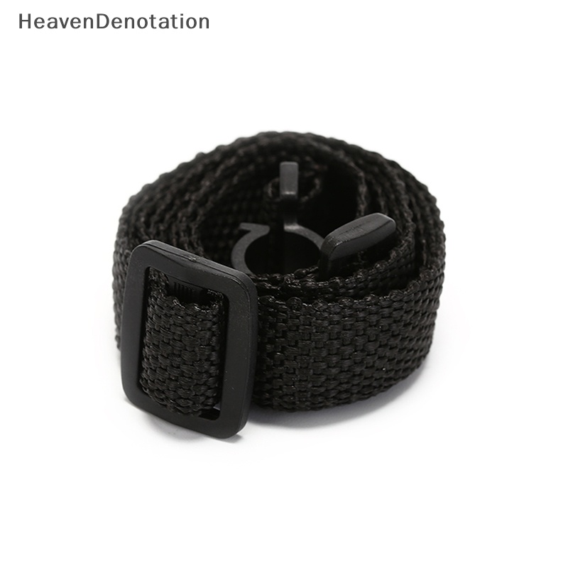 [HeavenDenotation] 1pcs Adjustable Ukulele Strap Gitar Instrumen Hook Hitam Aksesoris Gitar HDV