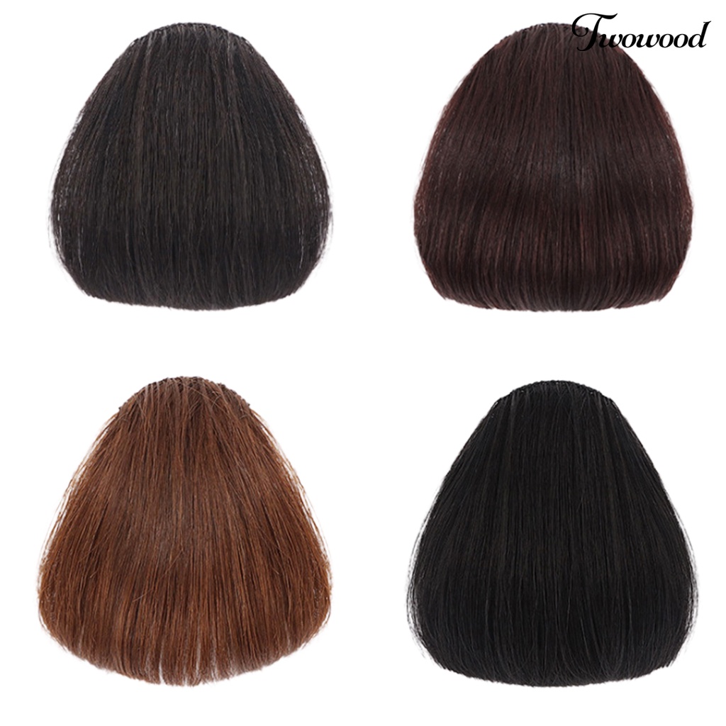 Twowood Wig Breathable Halus Serat Suhu Tinggi Tumpul Depan Fringe Wig Untuk Anak Perempuan