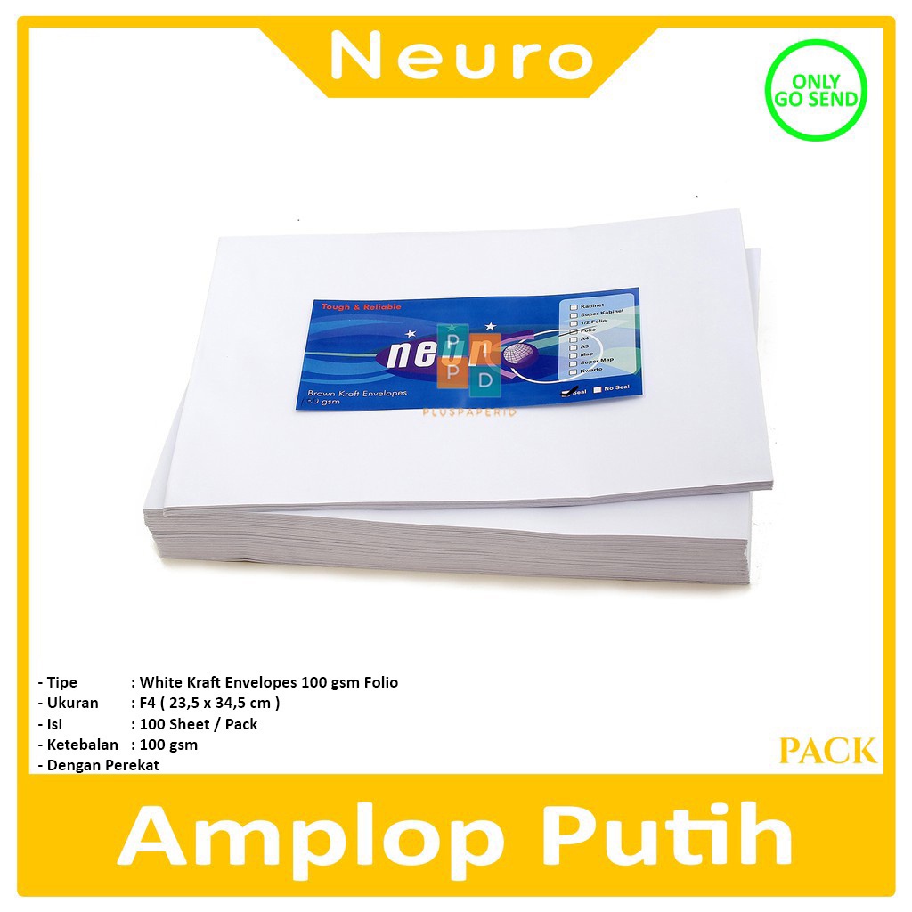 

NEURO - Amplop Putih Folio Seal - Pack