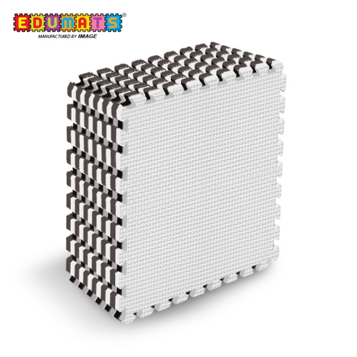 IMAGE TOYS edumat karpet matras evamat puzzle tikar Black White 8Lbr - Hitam