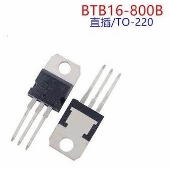2 Buah 2Pcs BTB16 800B BTB16800B BTB16-800B Triac 800V 16A To-220 Transistor