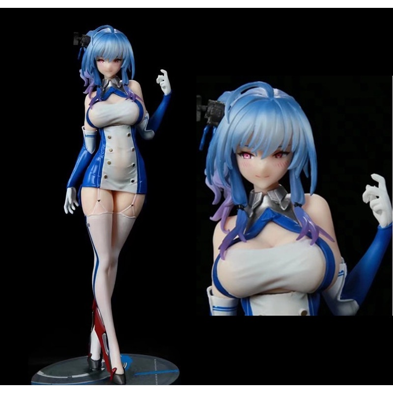 Jalur Azur 25cm St. Louis1 /7 Seragam Figure Lengkap Uni Ringan PVC Action Figure Mainan Hiasan Meja