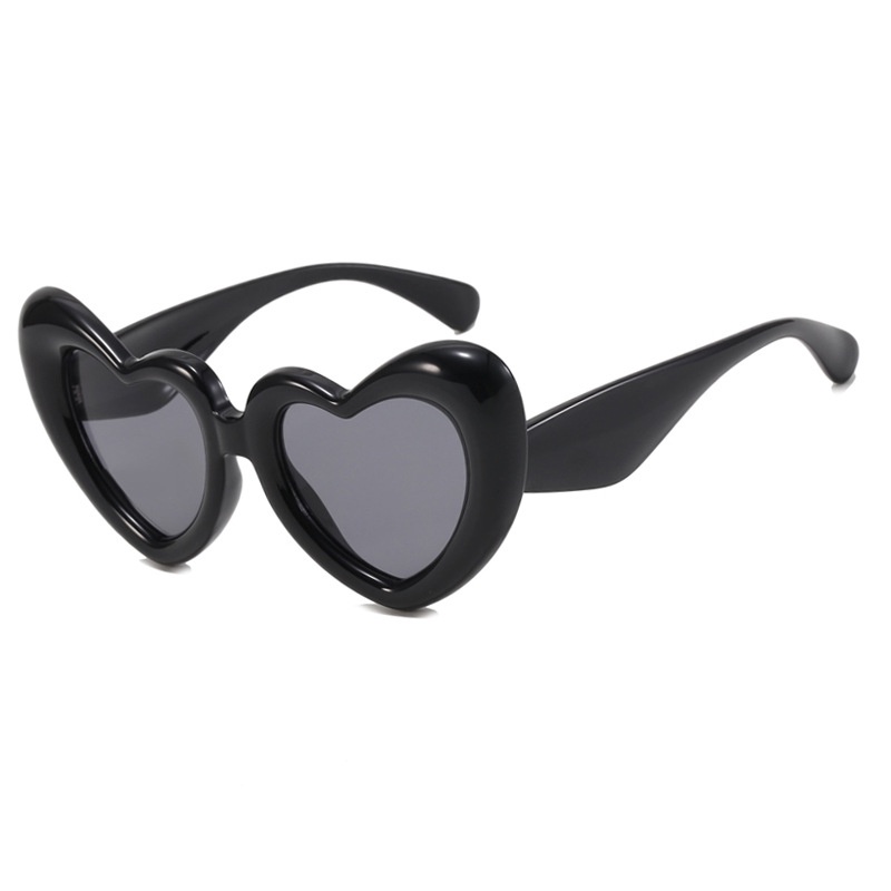 (YUZHU) Cinta Roti Tiup Kacamata Hitam Mode Baru Lucu High End Sense Sunglasses Untuk Wanita