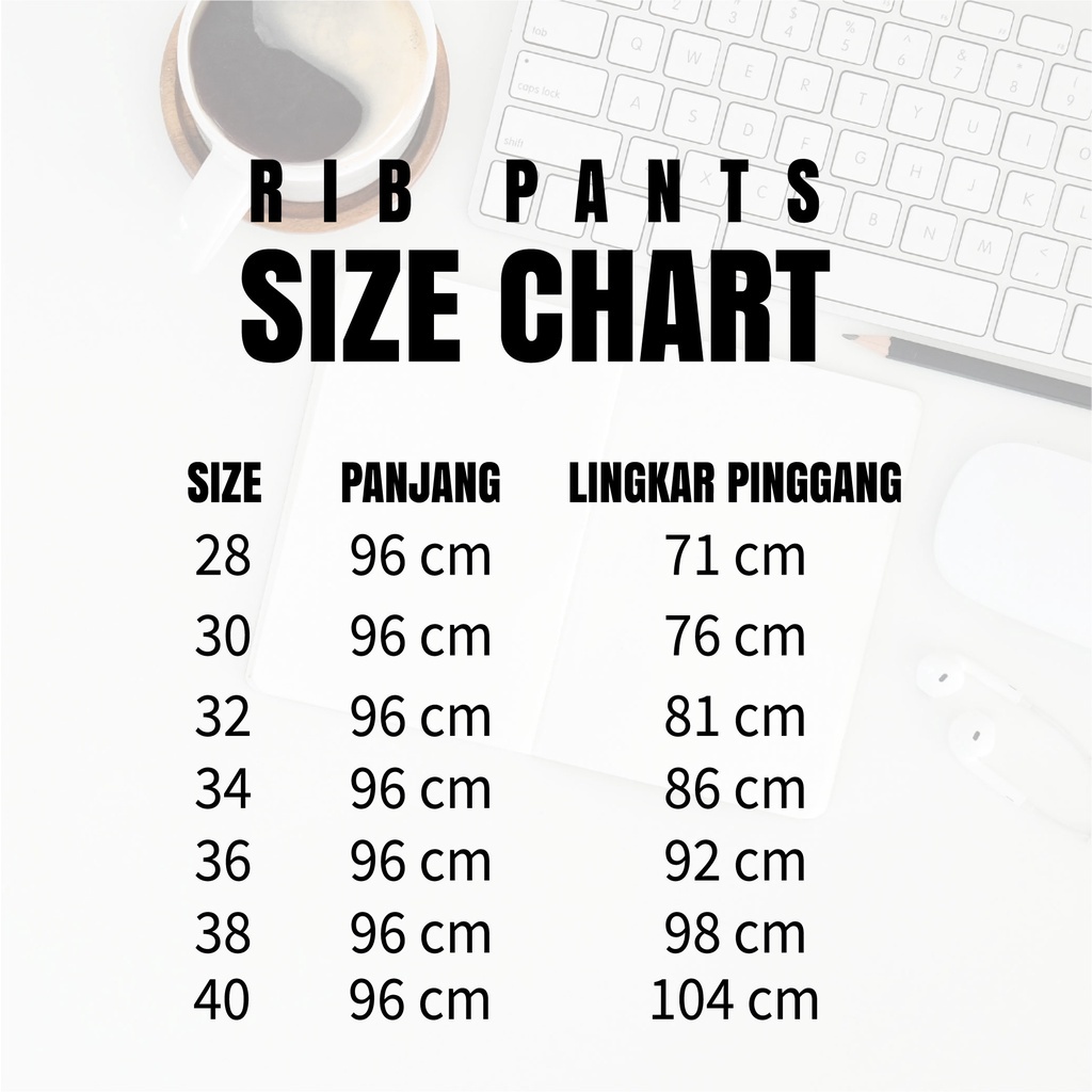 Celana Chino Panjang Pria Pinggang Karet Rib Bahan Katun Combed Stretch Melar - Areabanca