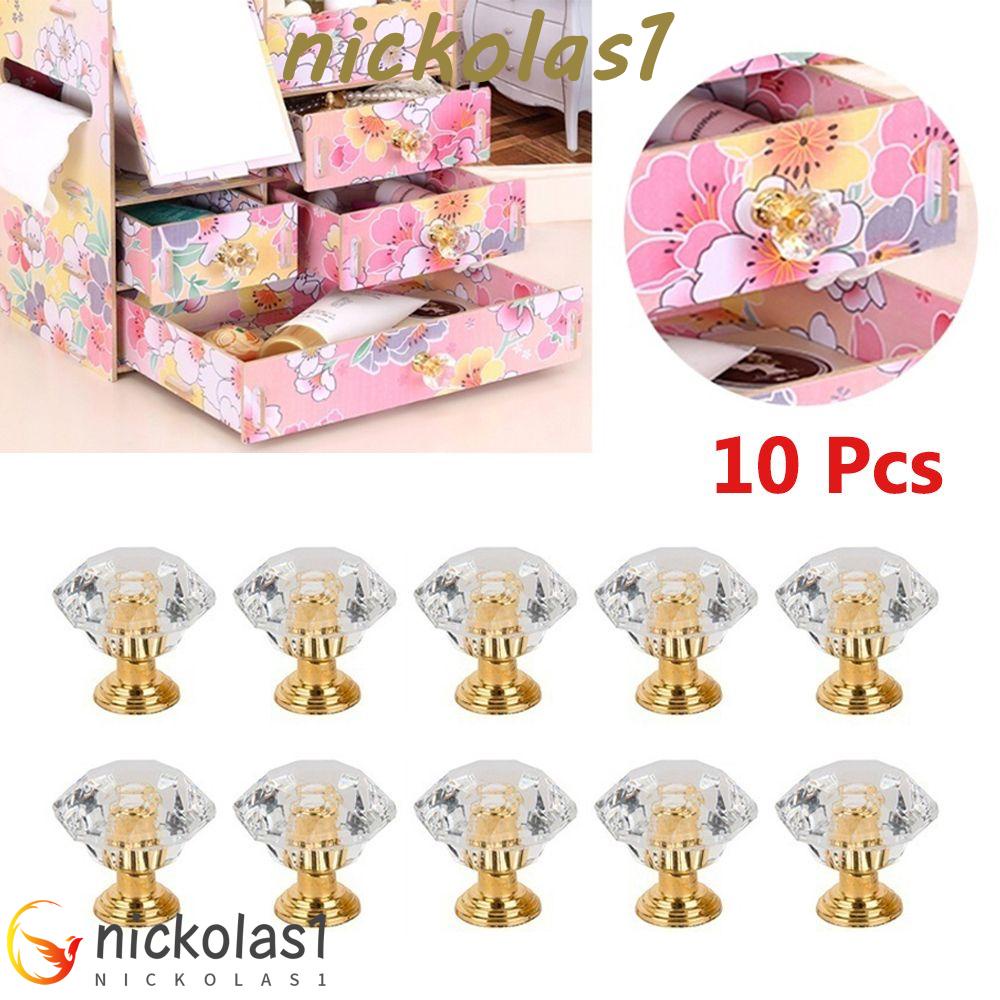 Nickolas1 Knob Pintu Bentuk Berlian Lemari Akrilik Lemari Aksesoris Furniture Kristal