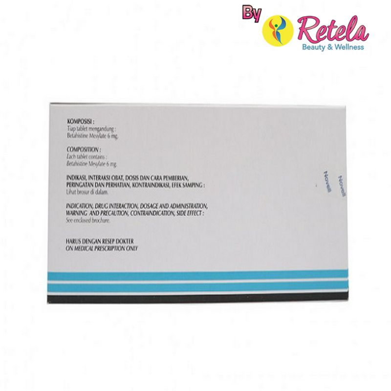 BETAHISTINE MESILATE 6MG 1 STRIP 10 TABLET