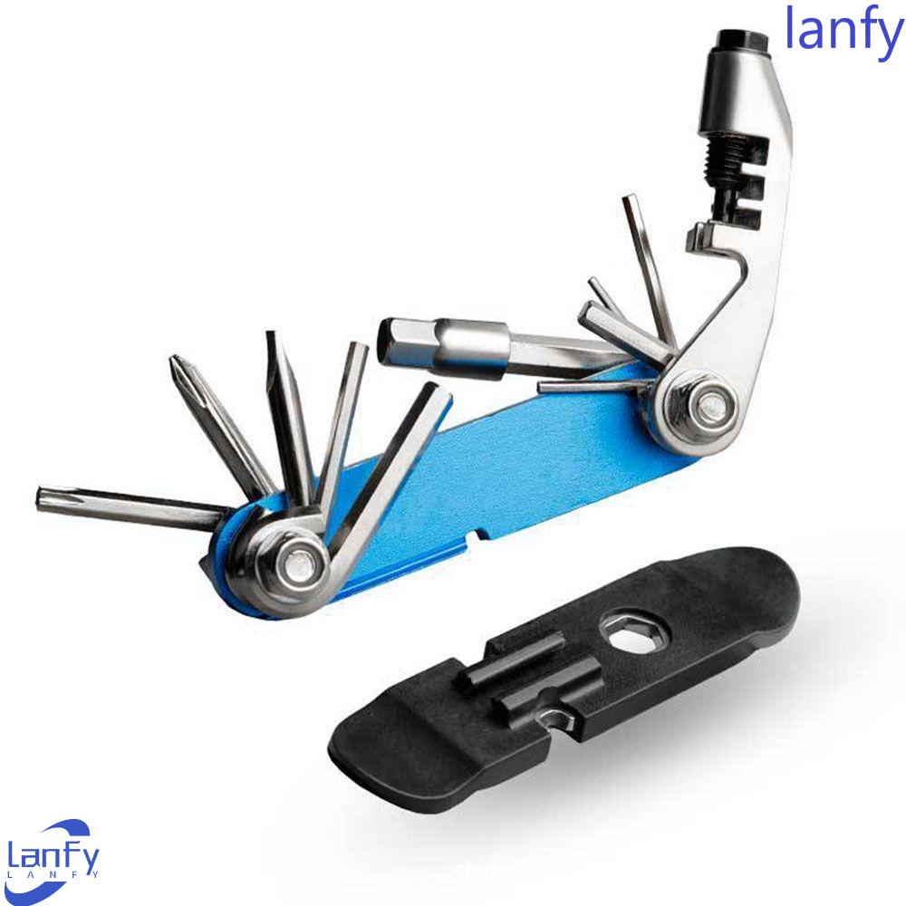 Lanfy Kombinasi Perbaikan Sepeda Tahan Lama Kualitas Tinggi Alat Sepeda Bike Repair On-board Repair Tool Allen Wrench Alat Pelepas Sekrup Sepeda Multifungsi