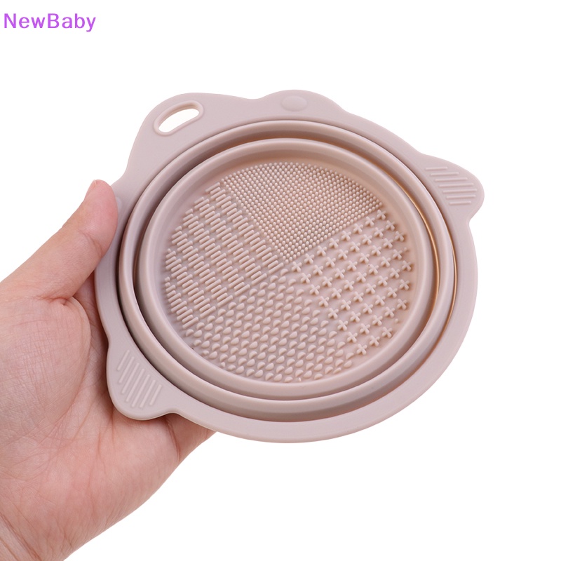 Newbaby Colorful Soft Silicone Makeup Brush Lipat Pembersih Mangkuk Makeup Brush Tools ID