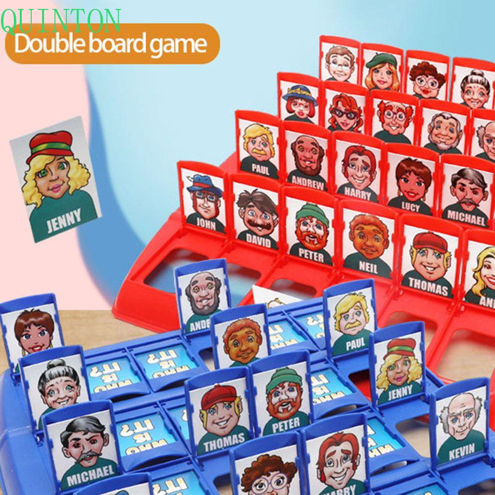 Quinton Who Is It Board Game Desktop Klasik Orang Tua-Anak Interaktif Catur Dan Kartu Mainan Puzzle Rekreasi Pesta