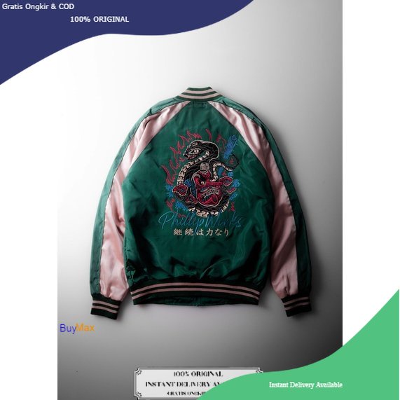 Phillipworks Tenguhebi Green Sukajan / BuyMax / Phillip Works / Jaket PhillipWorks