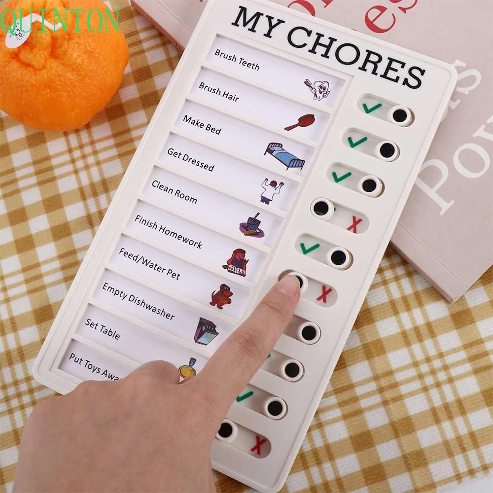 Quinton Student Message Checklist Stick-on Dewasa Sticky Notes Daftar Jadwal To Do List Papan Pengingat Buku Manajemen Aksesoris Kantor Stationary Anak DIY Memo Papan Plastik