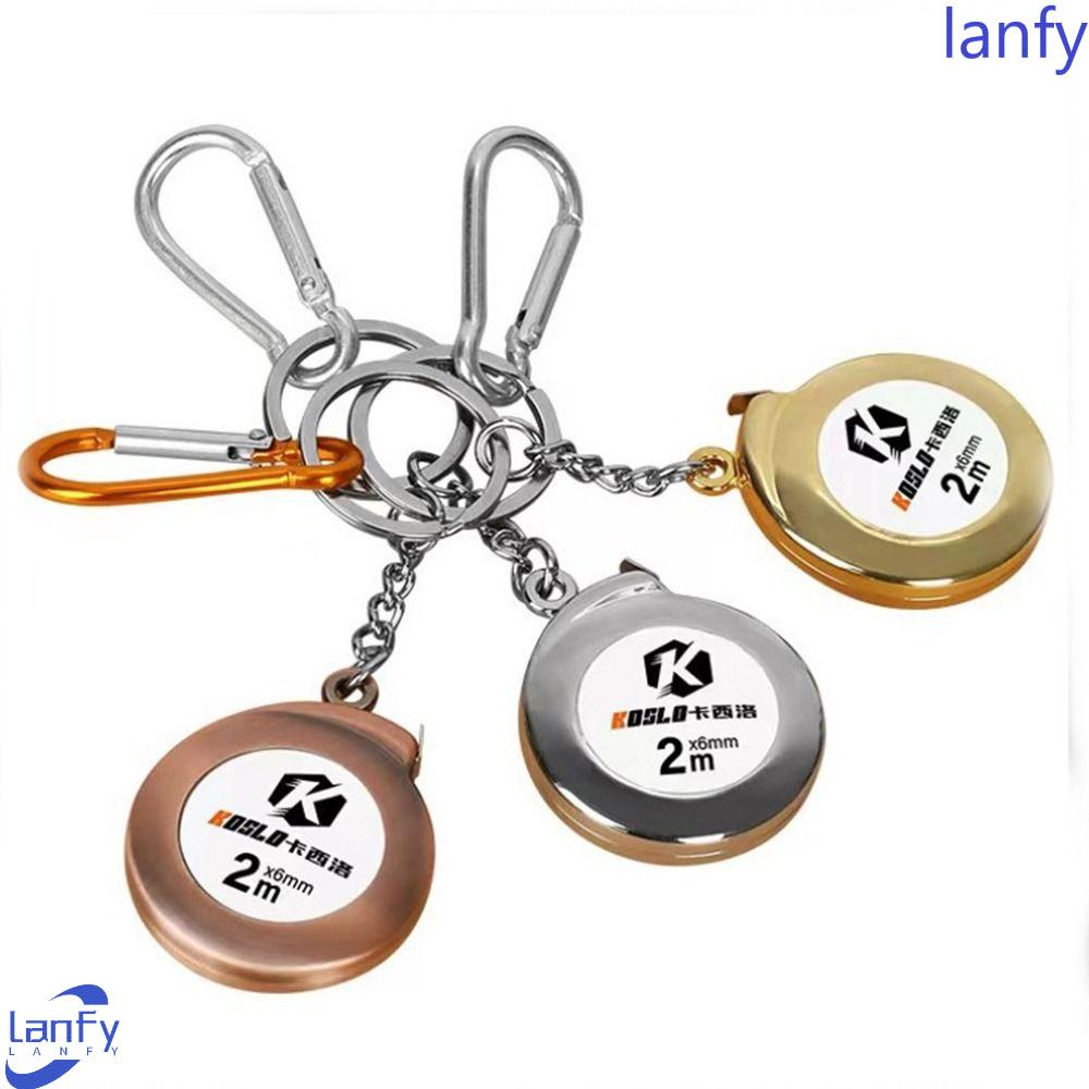 Lanfy Retractable Ruler Gift Pocket Mini Roulette Halus Serbaguna Gantungan Kunci Tape Untuk Alat Ukur