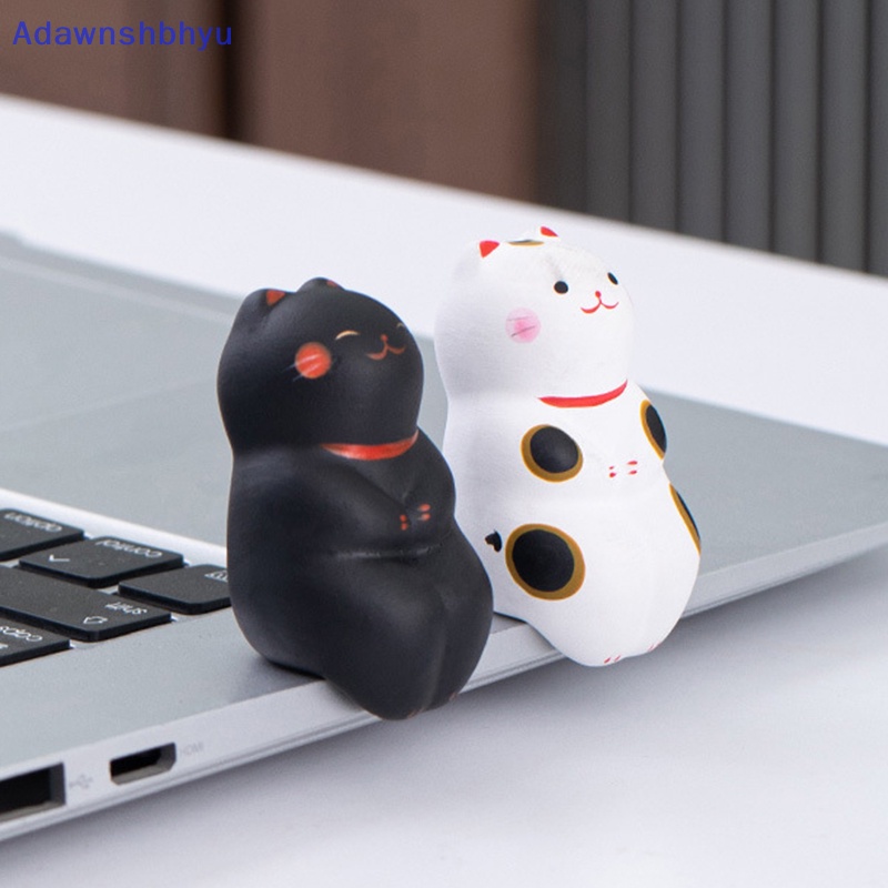Adhyu Keramik Lucky Cat Ornamen Kerajinan Kartun Kelinci Lanskap Home Decor Aksesori ID