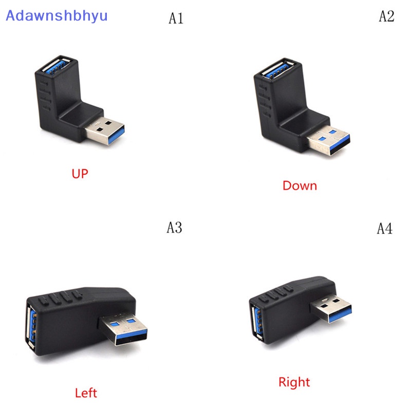 Adhyu USB 3.0 Male to Female Adaptor Siku L Shaped Extension Connector ID